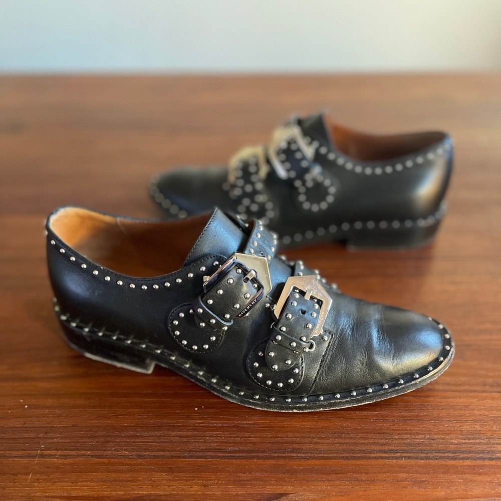 Givenchy Studded Mary Jane Strap Oxfords, size 7.5